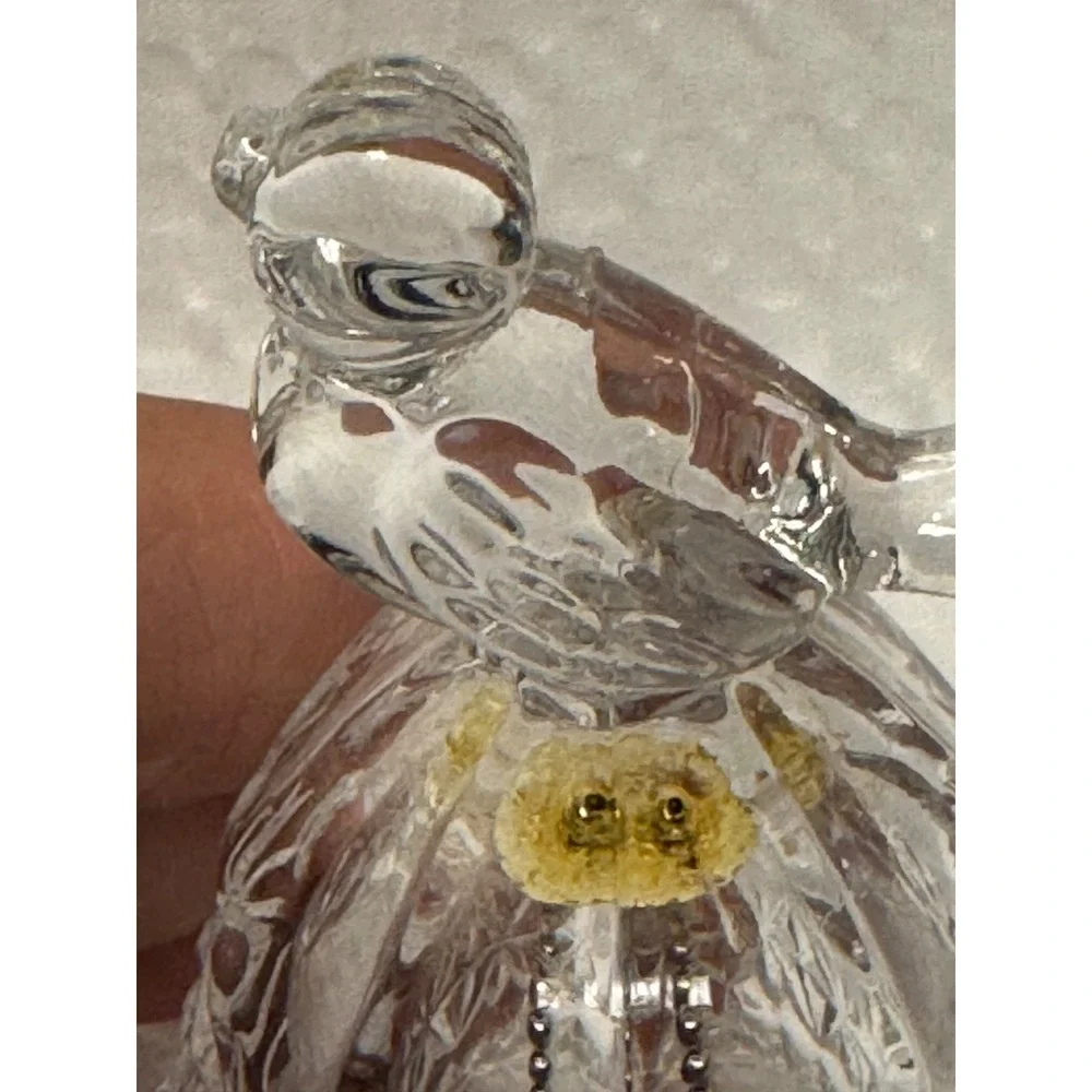 Vintage 1970's Hofbauer Byrdes Collection Lead Crystal Bell Collectible Birds